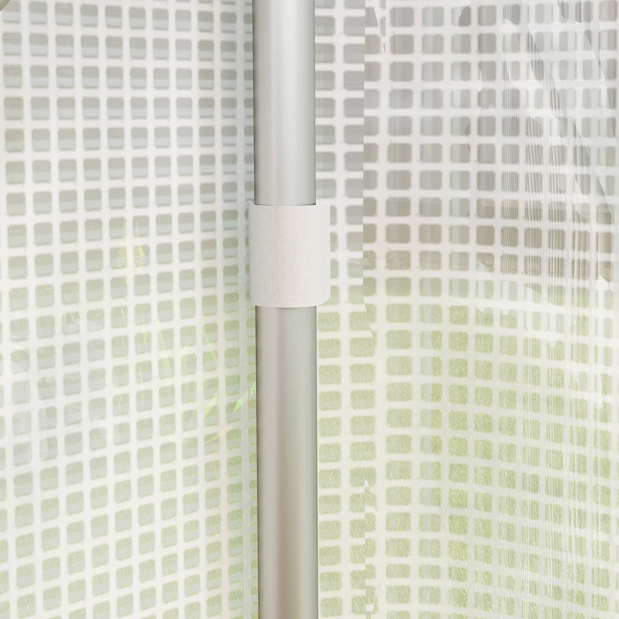 Alt View 8. Outsunny - 13' x 10' x 6.5' Hoop House Greenhouse with Large Windows and Zippered Door, Large Walk-In Tunnel Green House - White.