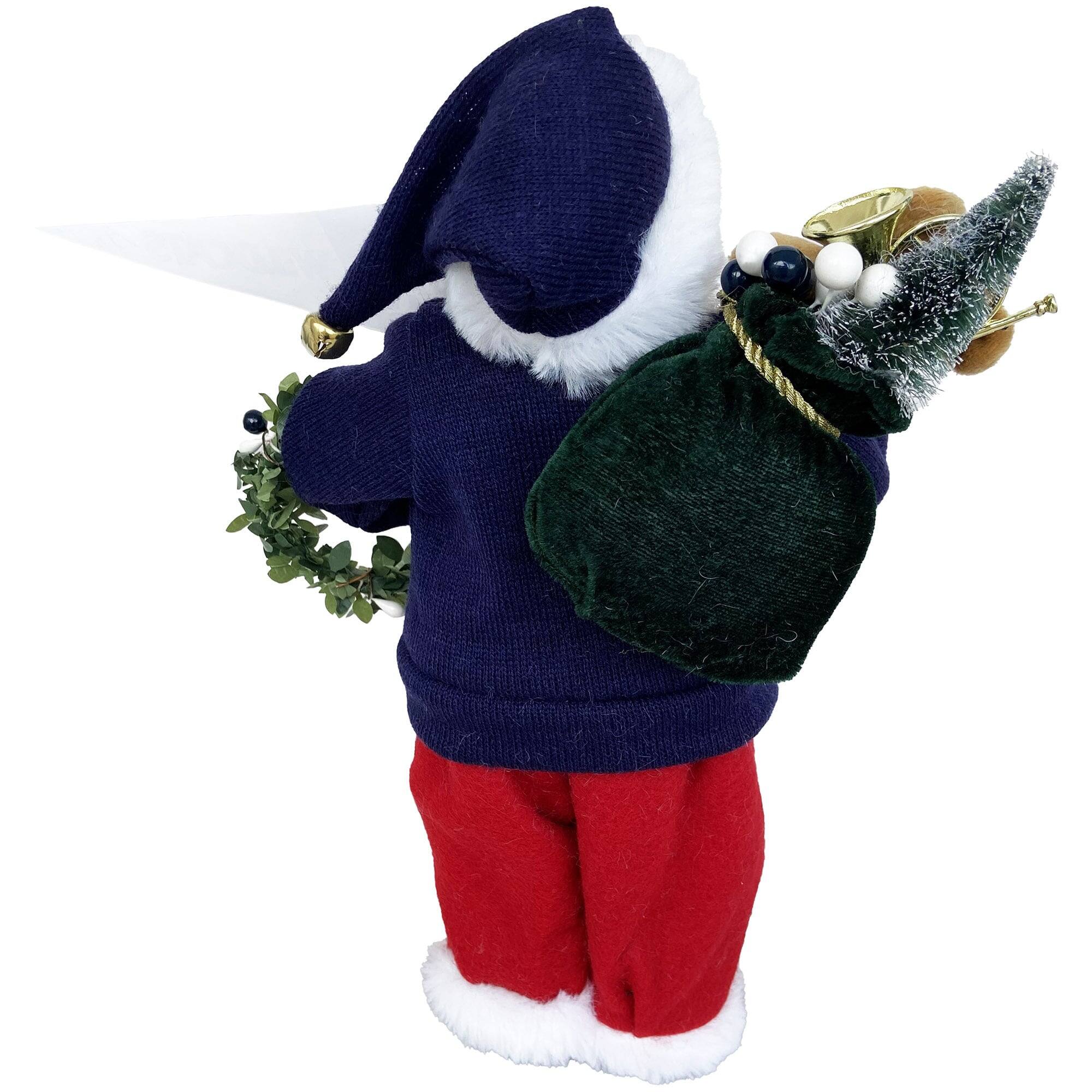 Alt View 1. Santa's Workshop - Arizona Wildcats 12" Santa Figure - Blue.