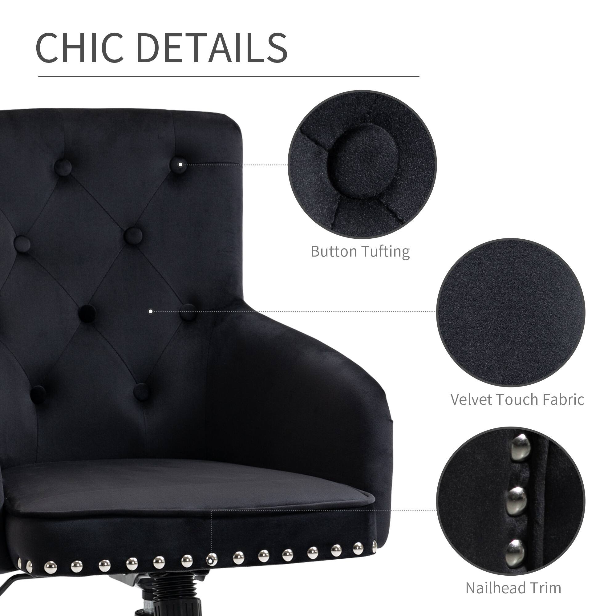 CHIC DETAILS

- Button Tufting
- Velvet Touch Fabric
- Nailhead Trim