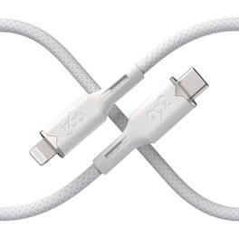 360 Electrical - Fluid USB-C to Lightning Braided Charging Cable (5ft) - Powder