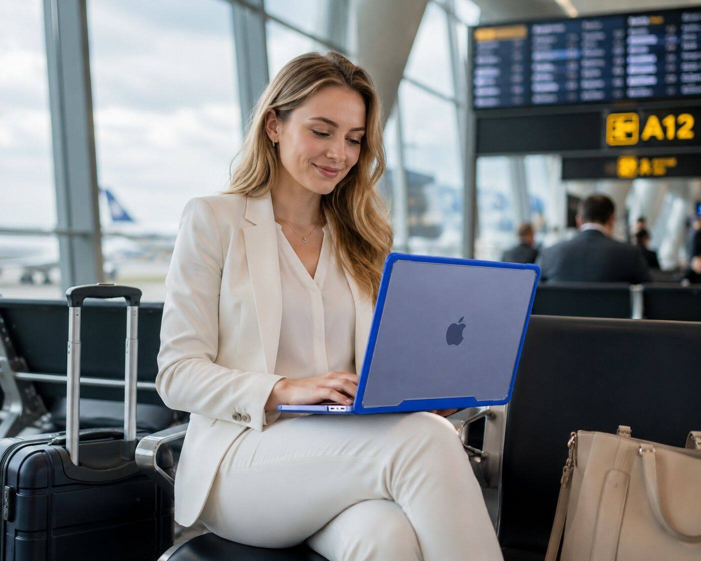 Angle. Techprotectus - TechProtectus Ultra-Light Case for MacBook Neo 13" 2026 - Indigo Blue - Blue.