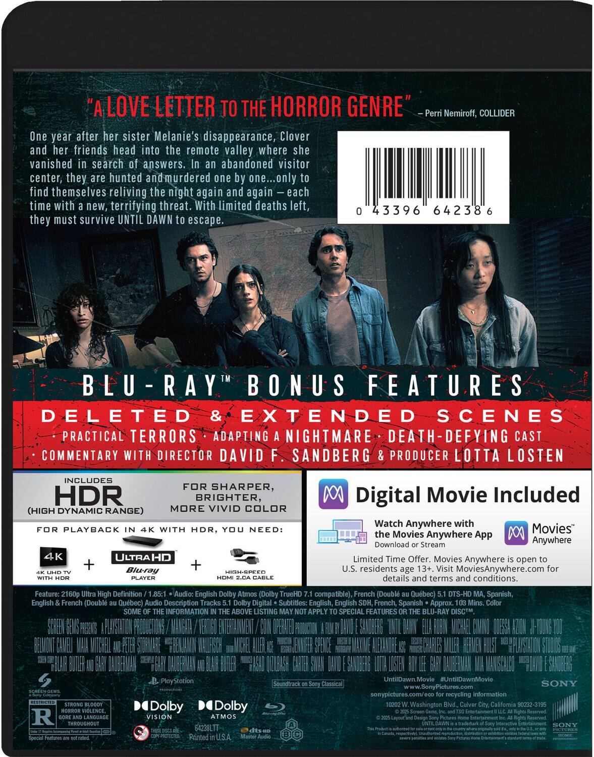 Alt View 1. Until Dawn   - 4K Blu-Ray.