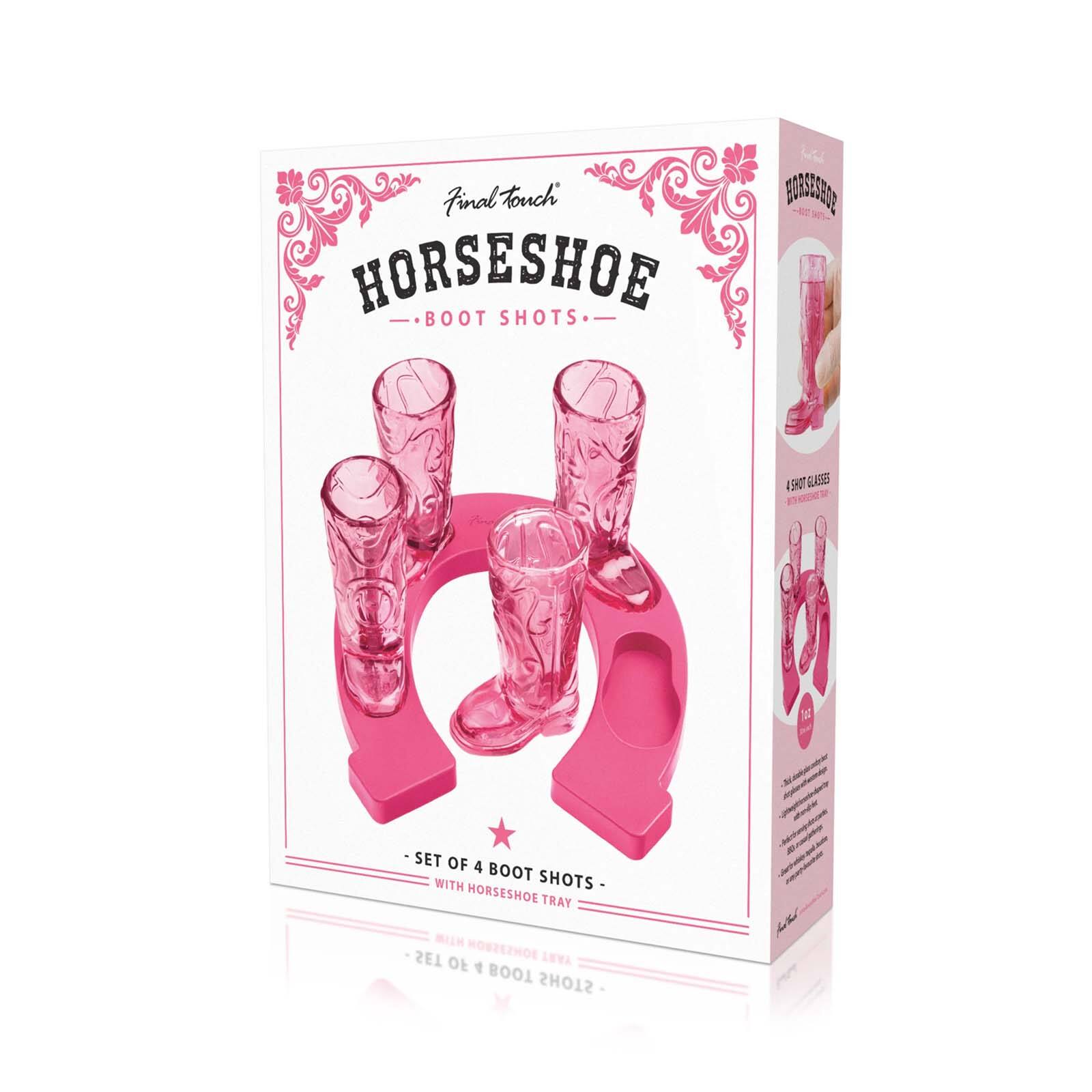 Final Touch Horseshoe Boot Shots

- Set of 4 Boot Shots with Horseshoe Tray