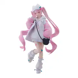 Little Buddy - Hatsune Miku Tenitol Petit Sakura Miku (Cool Style) 7.5-Inch FuRyu Figure - White