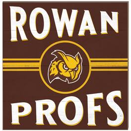 Jardine - Rowan Profs 10'' x 10'' Retro Team Sign - Brown