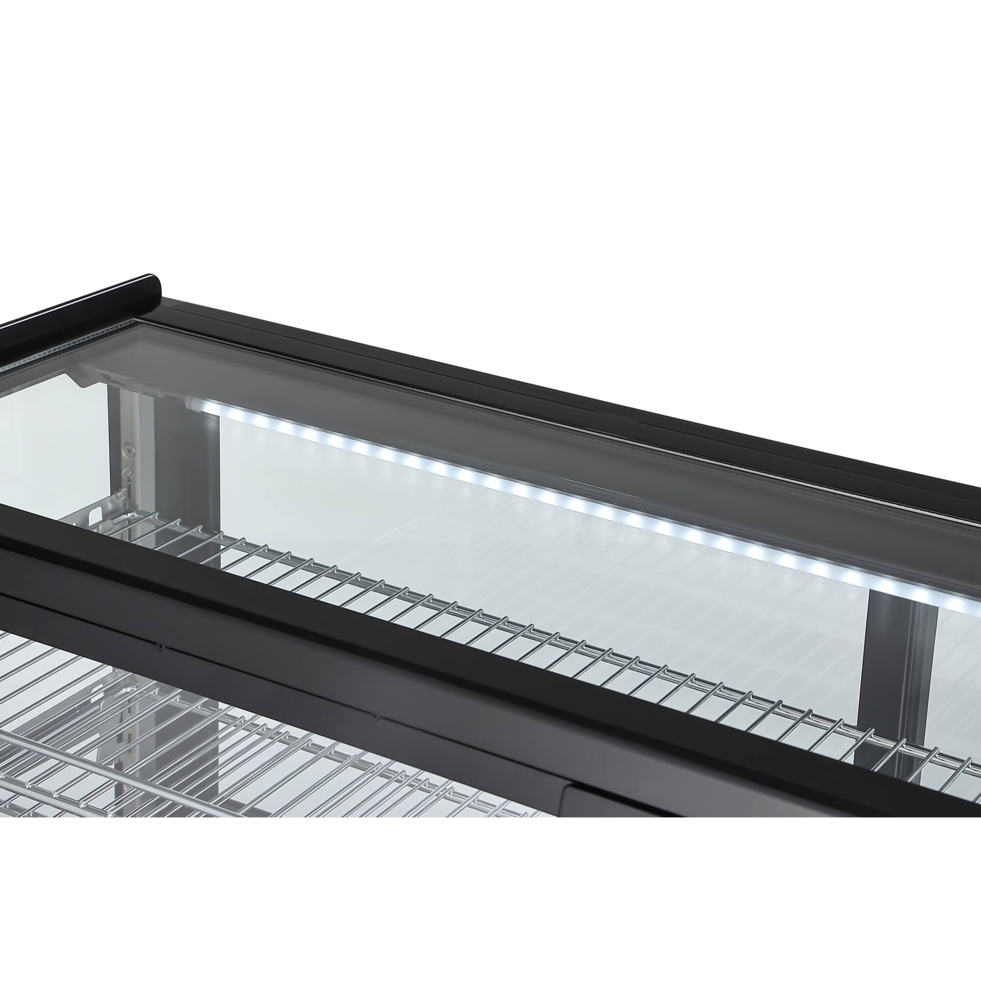 Alt View 8. Koolmore - 48 in. Self-Service Countertop Display Refrigerator in Black (CDC-250-BK) - Black.