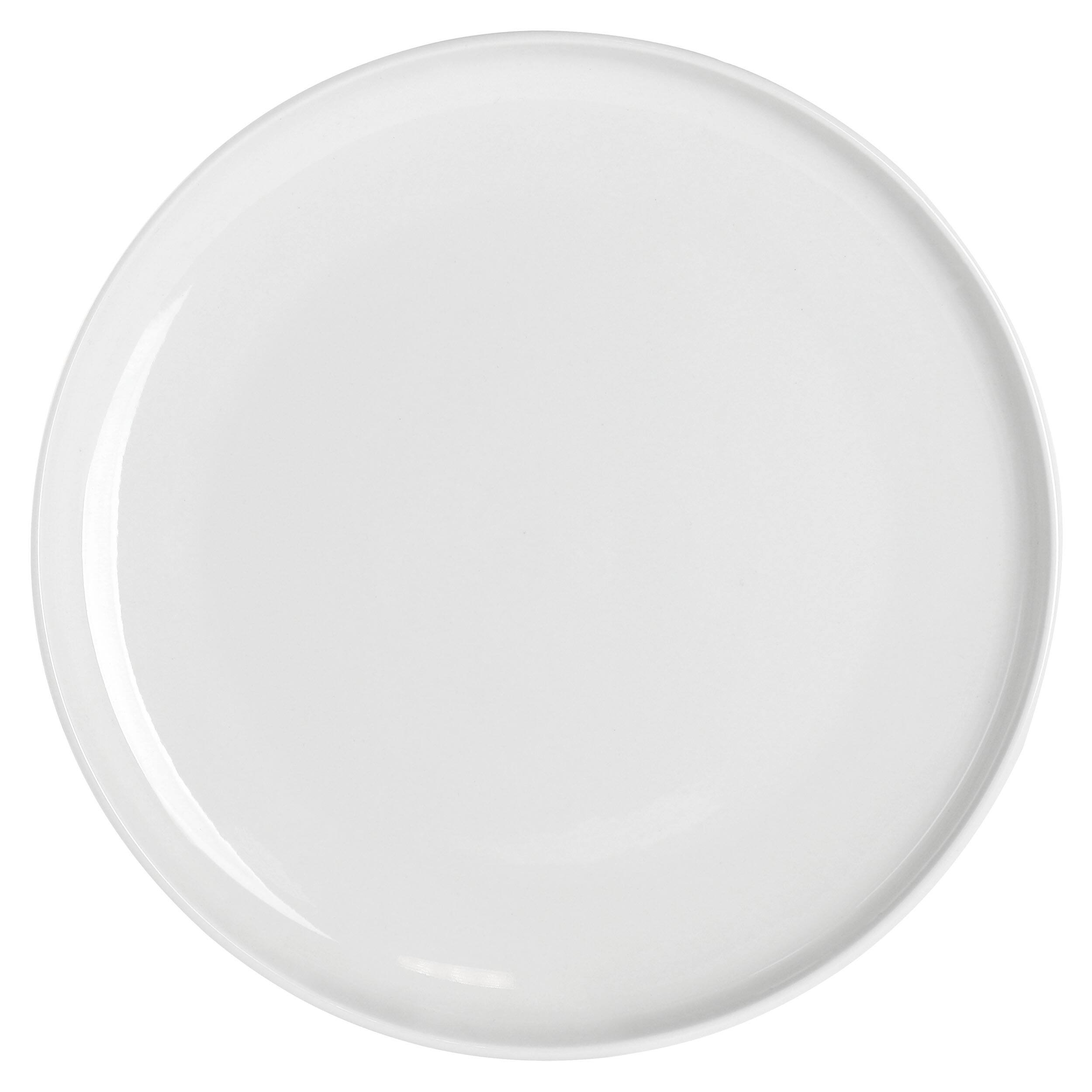 Alt View 1. Gibson - Gibson Home Oslo 8 Piece 10.5 Inch Porcelain Dinner Plate Set in White - White.