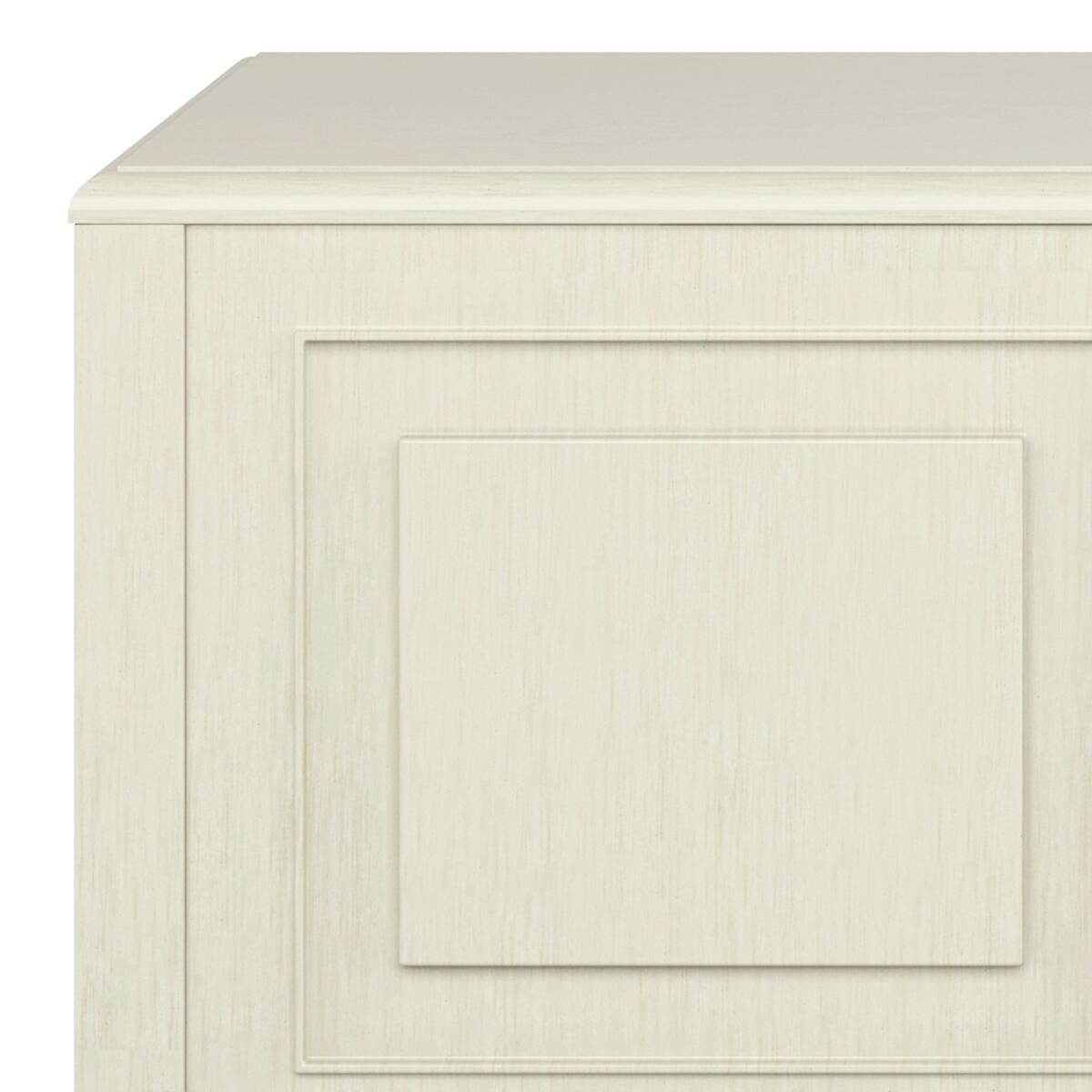 Alt View 5. Simpli Home - Connaught 51 inch Wide Solid Wood Traditional Storage Bench Trunk in Antique White - Antique White.