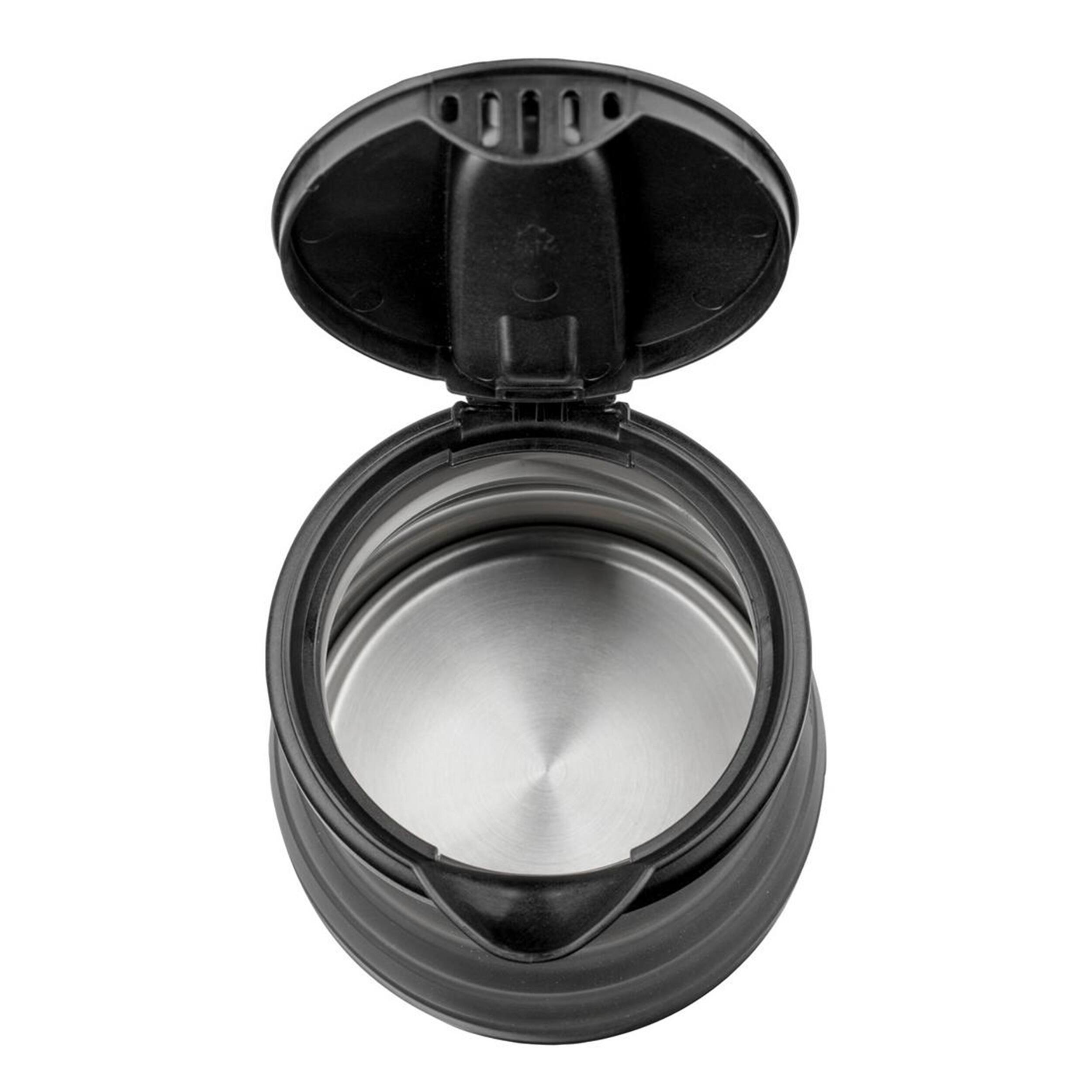 Alt View 3. Brentwood - Brentwood Dual Voltage 3.3 Cup Collapsible Travel Kettle in Black - Black.