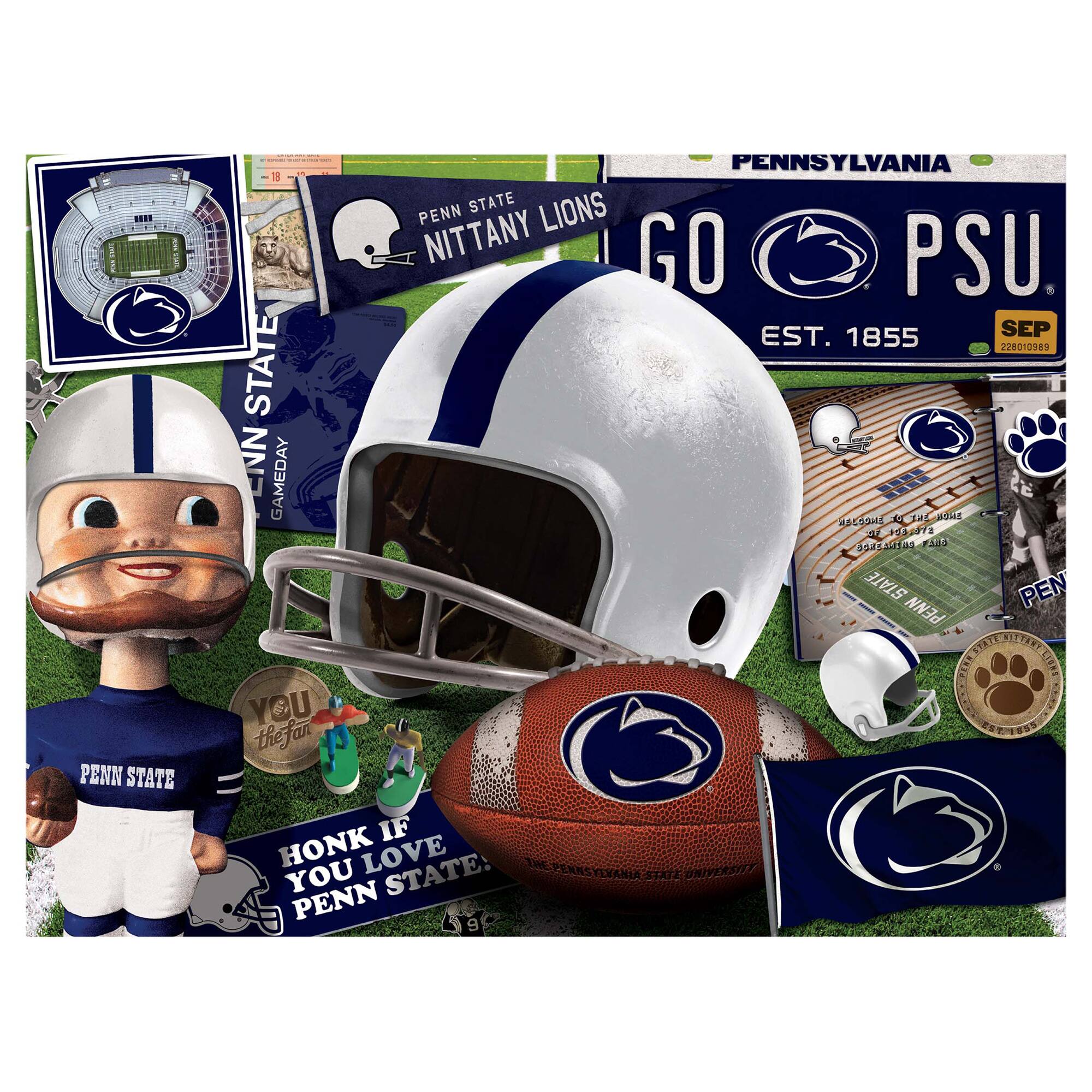 Pennsylvania  
Penn State  
Nittany Lions  
Go PSU  
Est. 1855  
Penn State Game Day  
You the Fan  
Honk if you love Penn State  
Pennsylvania State University