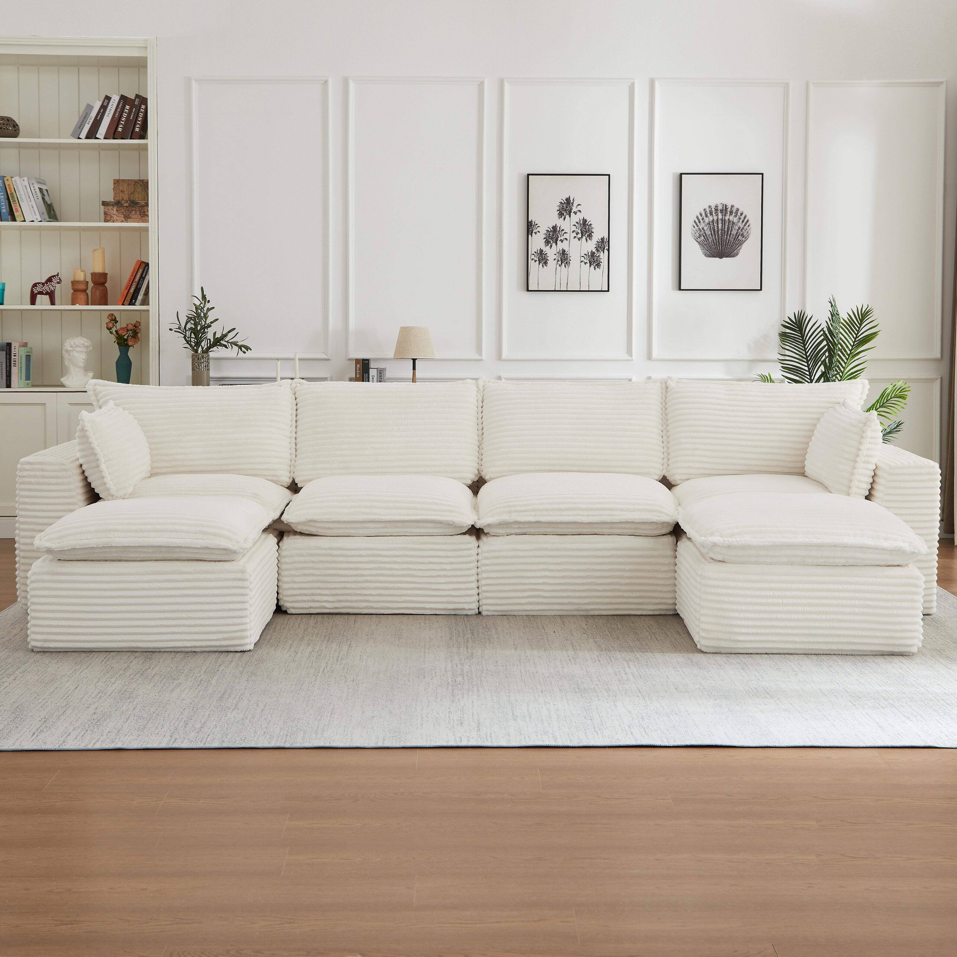 Front. Roomtec - Cloud Sectional Couches for Living Room Convertible ...