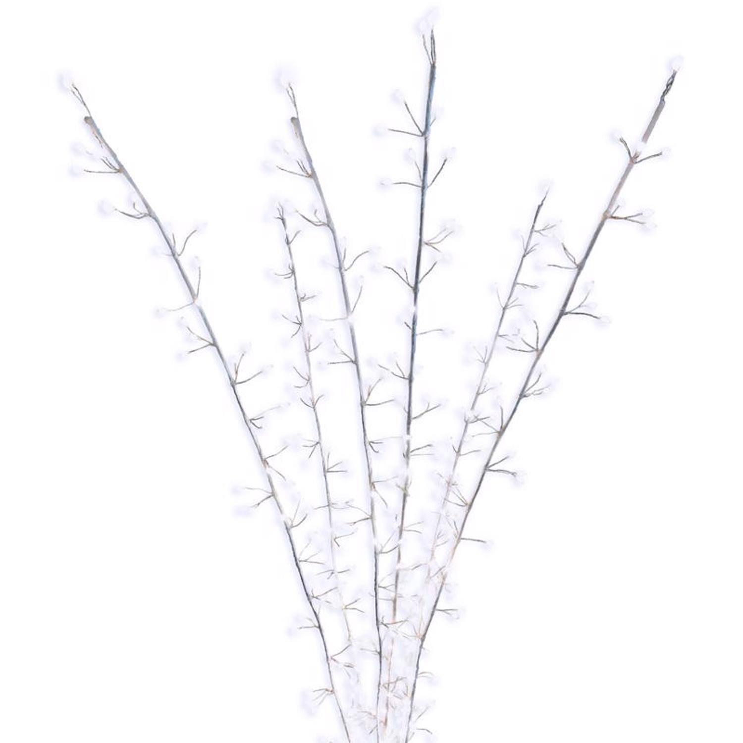 Front. Celebrations - Celebrations LED Pure White Lighted Branches 38 in. Yard Decor - White.