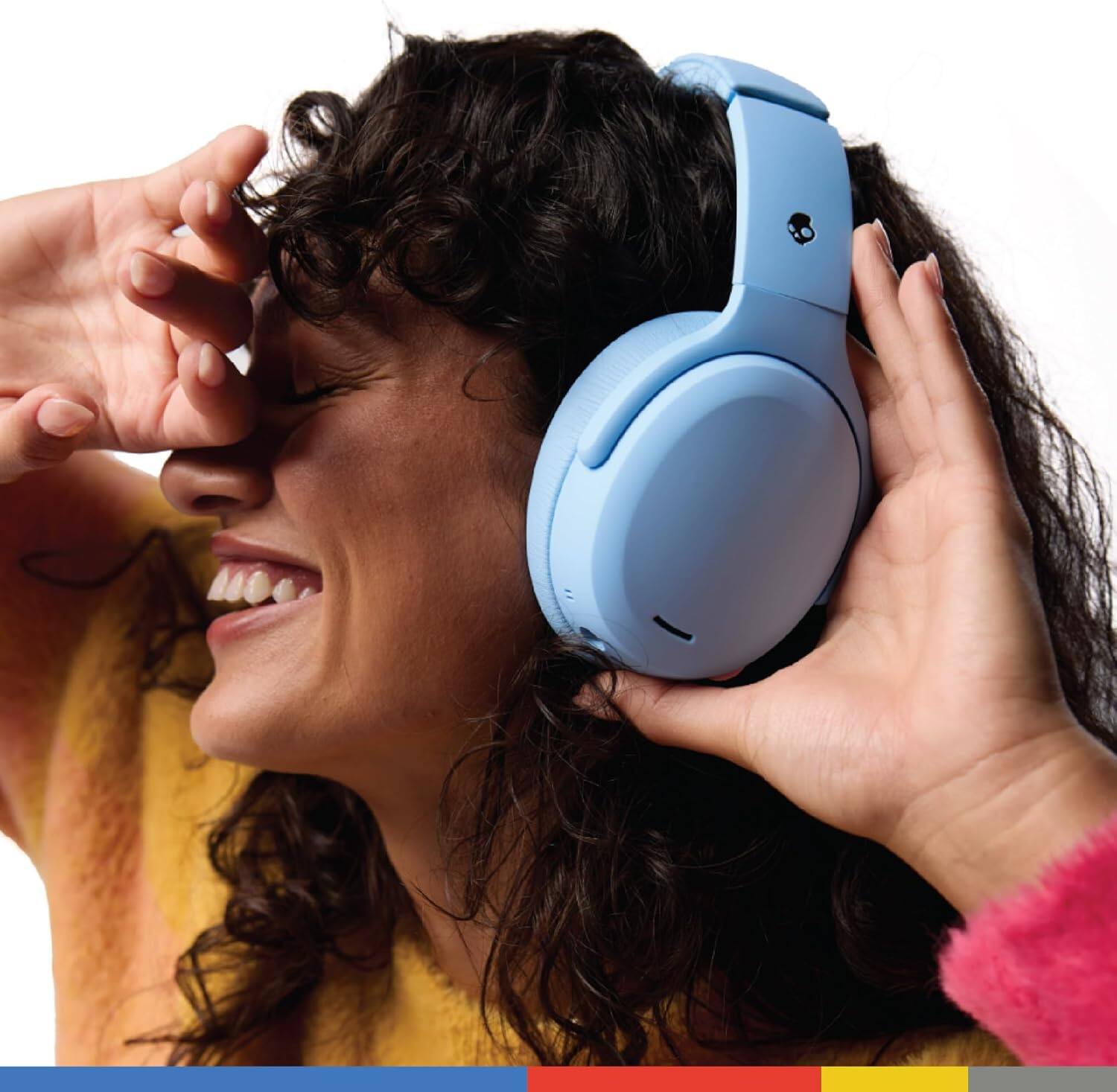 Alt View 1. Skullcandy - Crusher ANC 2 Over - the - Ear Noise Canceling Wireless Headphones - Preppy Blue.