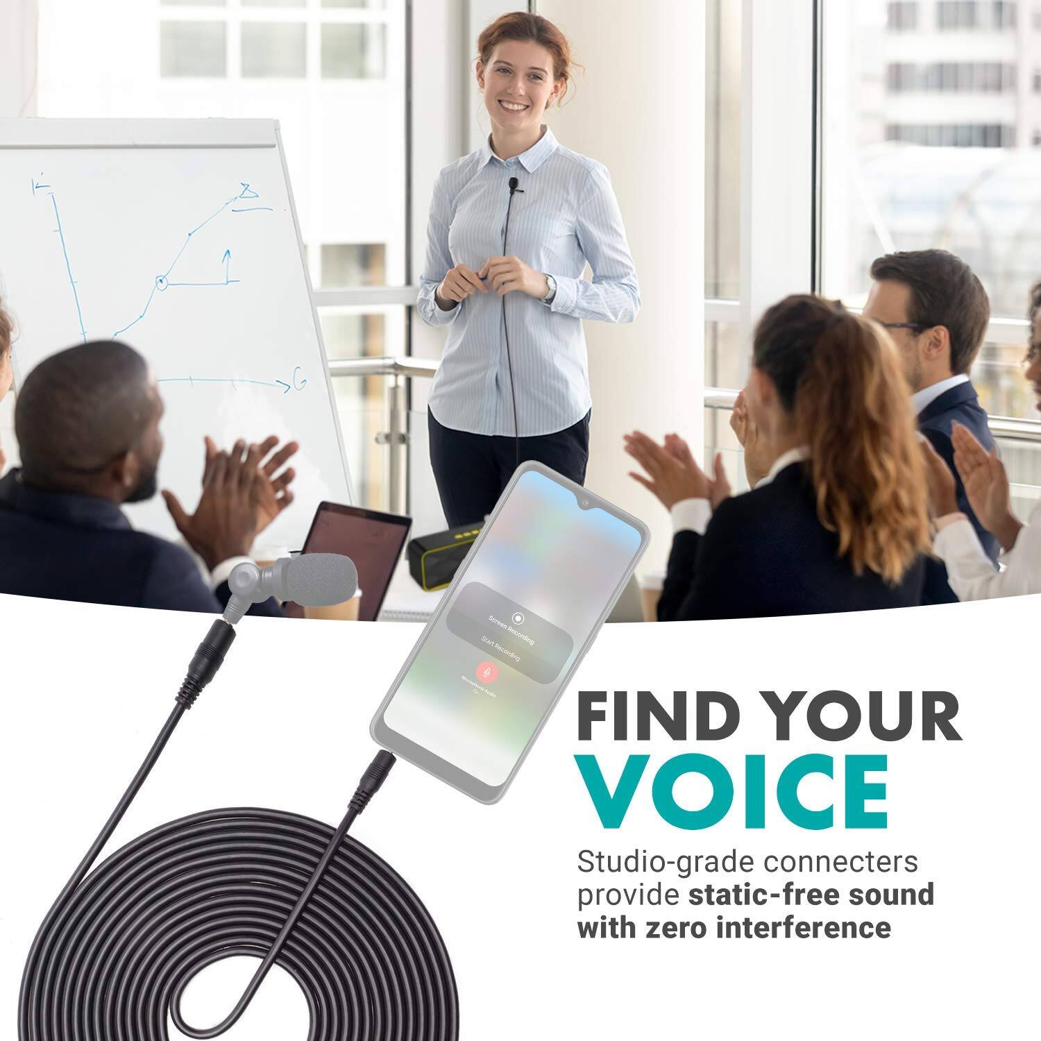 FIND YOUR VOICE

Studio-grade connectors provide static-free sound with zero interference