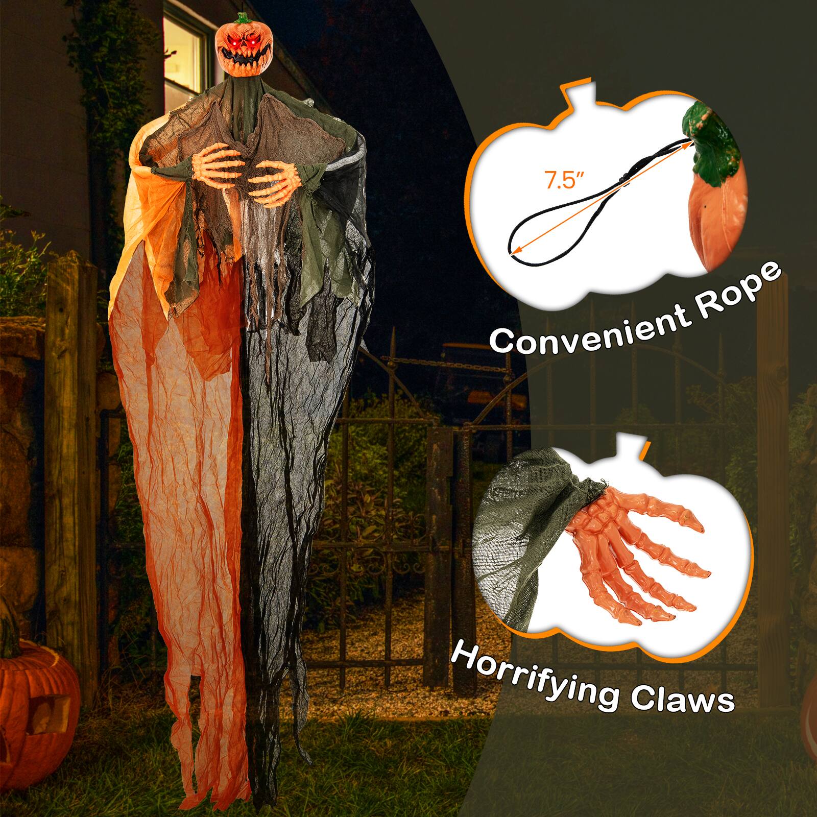 7.5" Rope Convenient Horrifying Claws