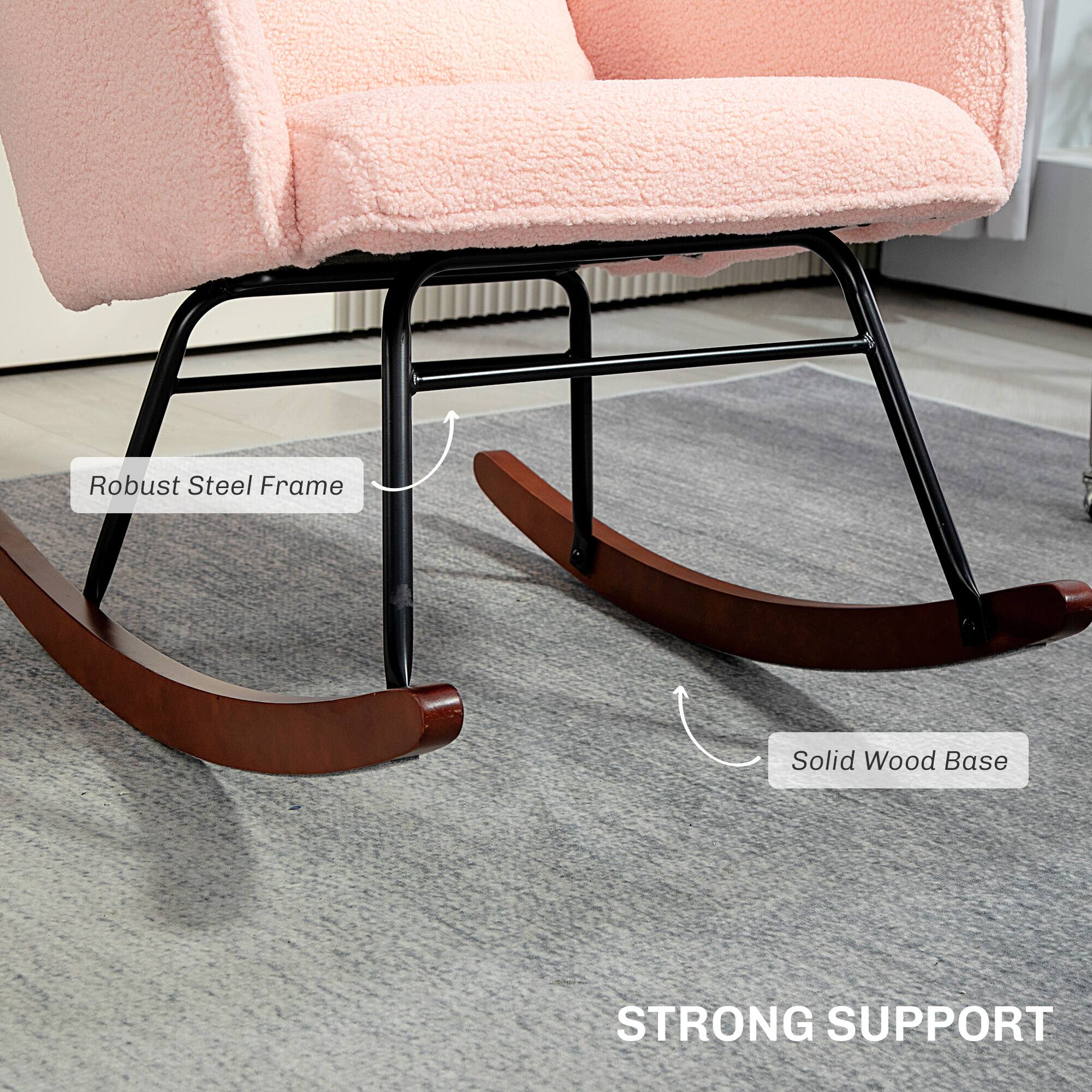 Robust Steel Frame, Solid Wood Base, STRONG SUPPORT
