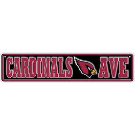 Fan Creations - Arizona Cardinals 4" x 18" Team Boulevard Metal Sign - Multicolor