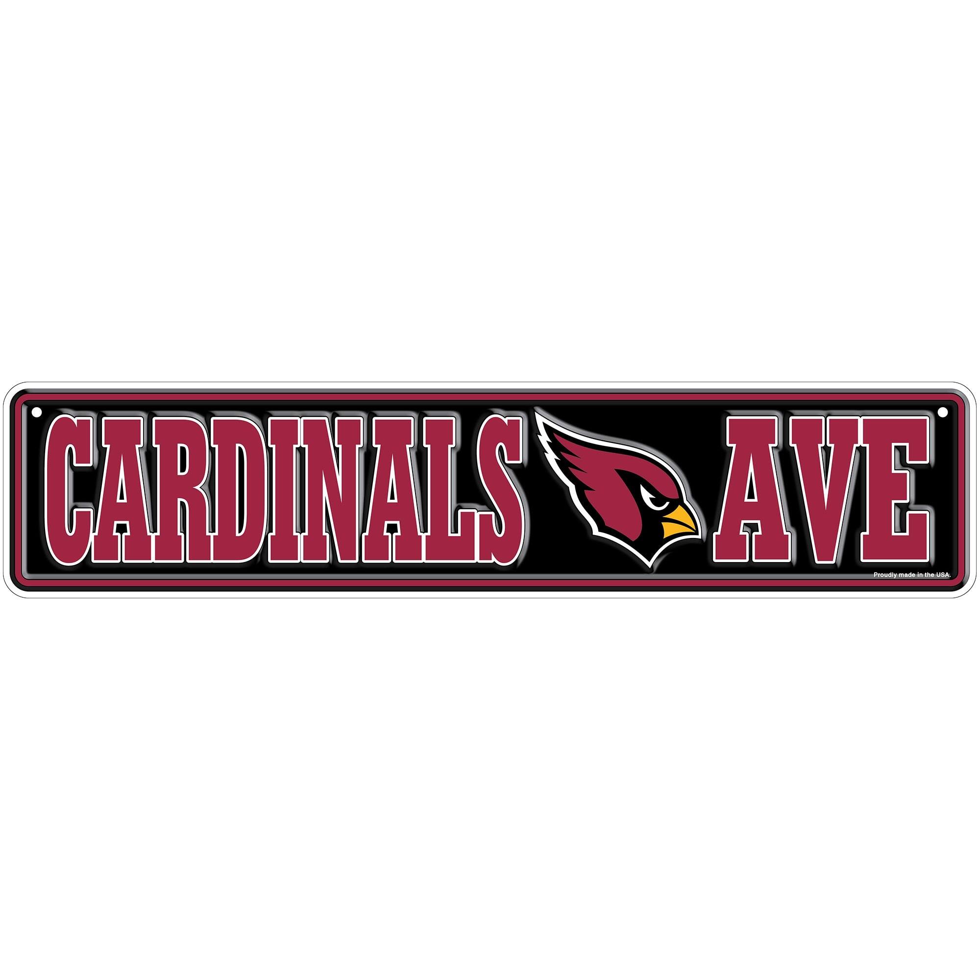 Arizona Cardinals 4" x 18" Team Boulevard Metal Sign