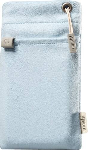 Front Standard. Moshi - iPouch for Apple® iPhone® 3G, 3GS, 4 and iPod® touch - Baby Blue.