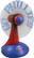 Front Standard. Champion Treasures - Philadelphia Phillies Light-Up Desk Fan.