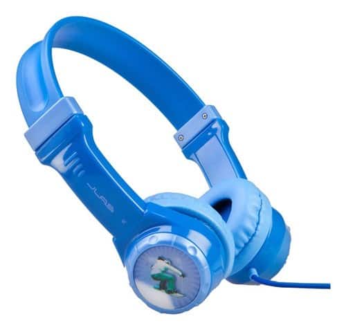 Front Standard. JLAB - JBuddies Kids Over-the-Ear Headphones - Blue.