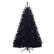 Front. Costway - 6Ft Hinged Artificial Christmas Tree Full Tree with Metal Stand - Black.