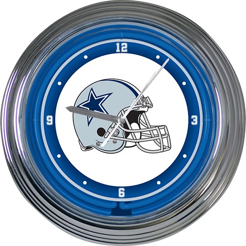 Dallas Cowboys NFL Football-Shaped Rotating Table Clock Adorned With Team  Colors And Logos