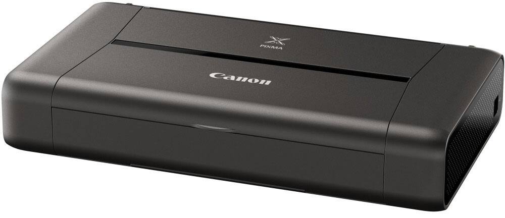 Left. Canon - PIXMA iP110 Wireless Inkjet Printer - Black.