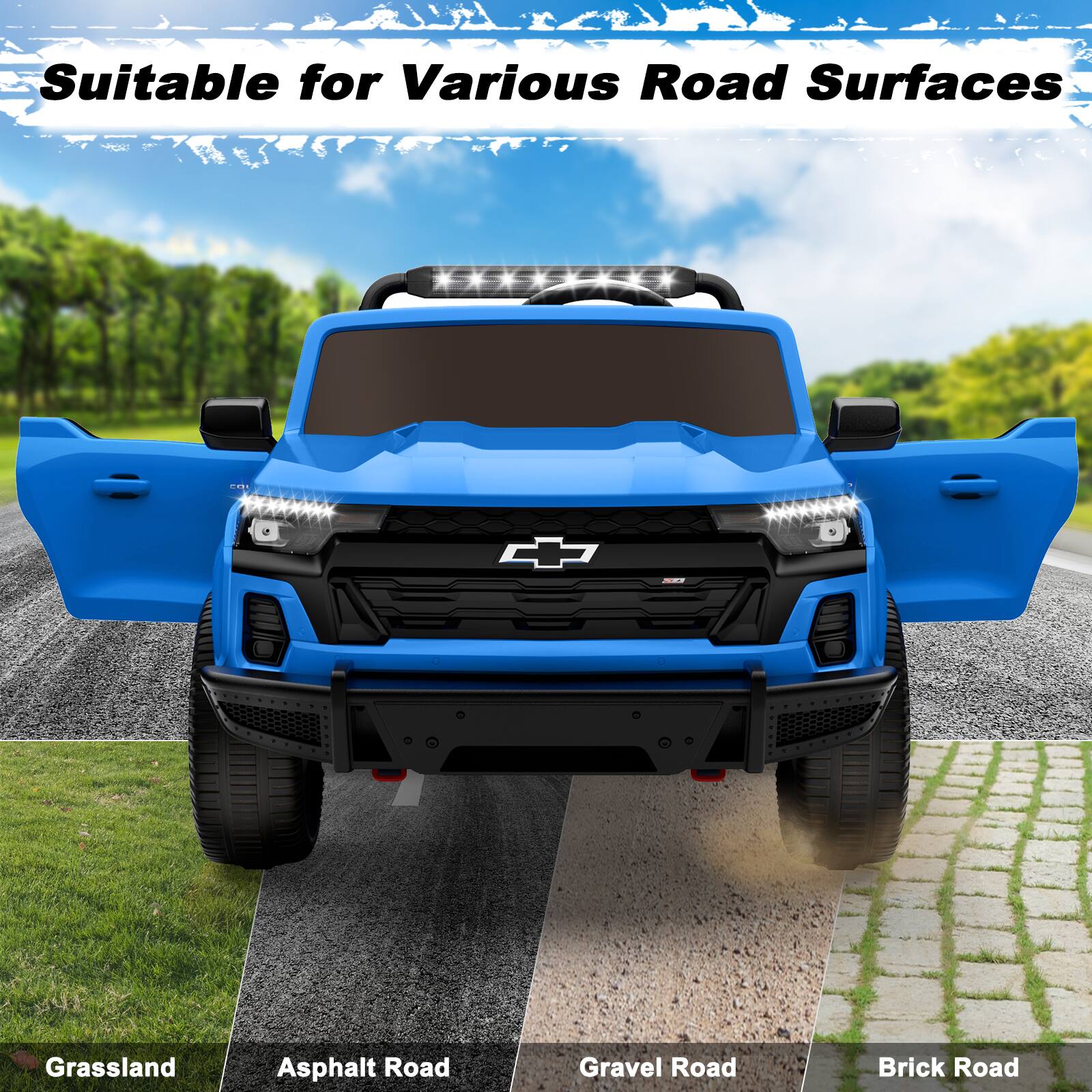 Suitable for Various Road Surfaces

Grassland
Asphalt Road
Gravel Road
Brick Road