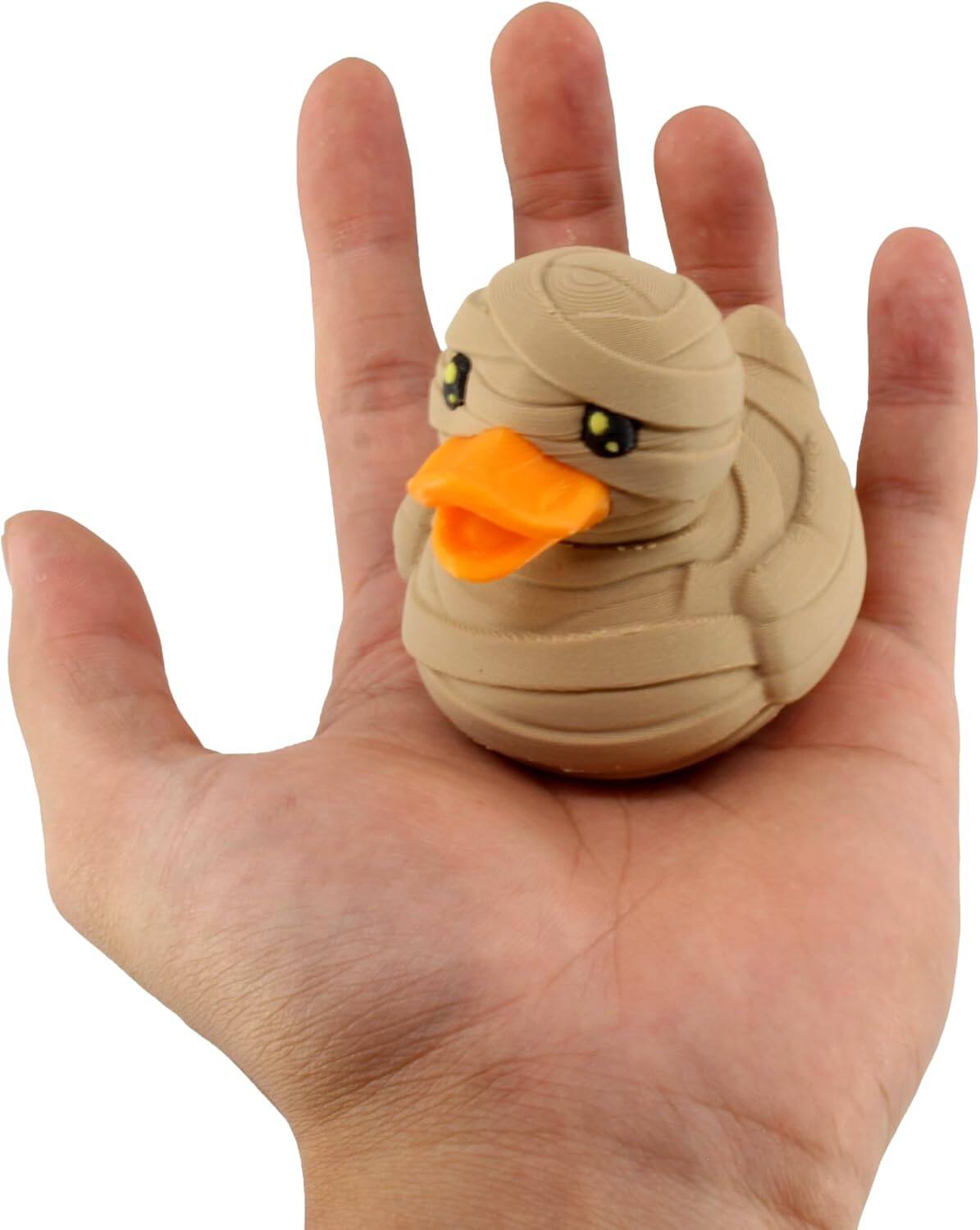 Back. JuzToys - Mummy Duck Figurine, 4x4 Ducking, Fun Car Dashboard Accessory, Unique Mummy Figure Gifts, Ducks for Cars by PowerTRC - Brown.