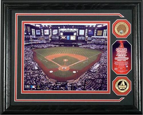 Front Standard. Highland Mint - Arizona Diamondbacks Gold Coin and Infield Dirt Photo.