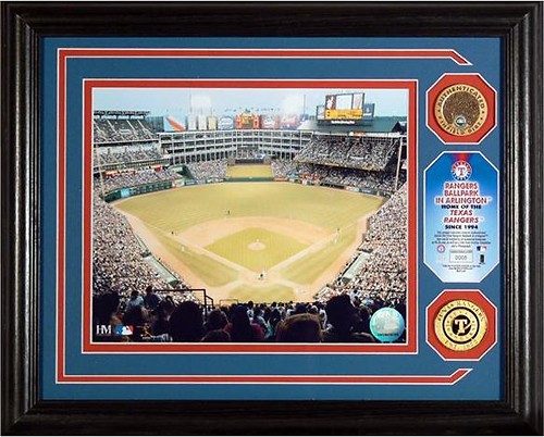 Rangers Ballpark Arlington Texas Highland Mint 24k Gold Flashed