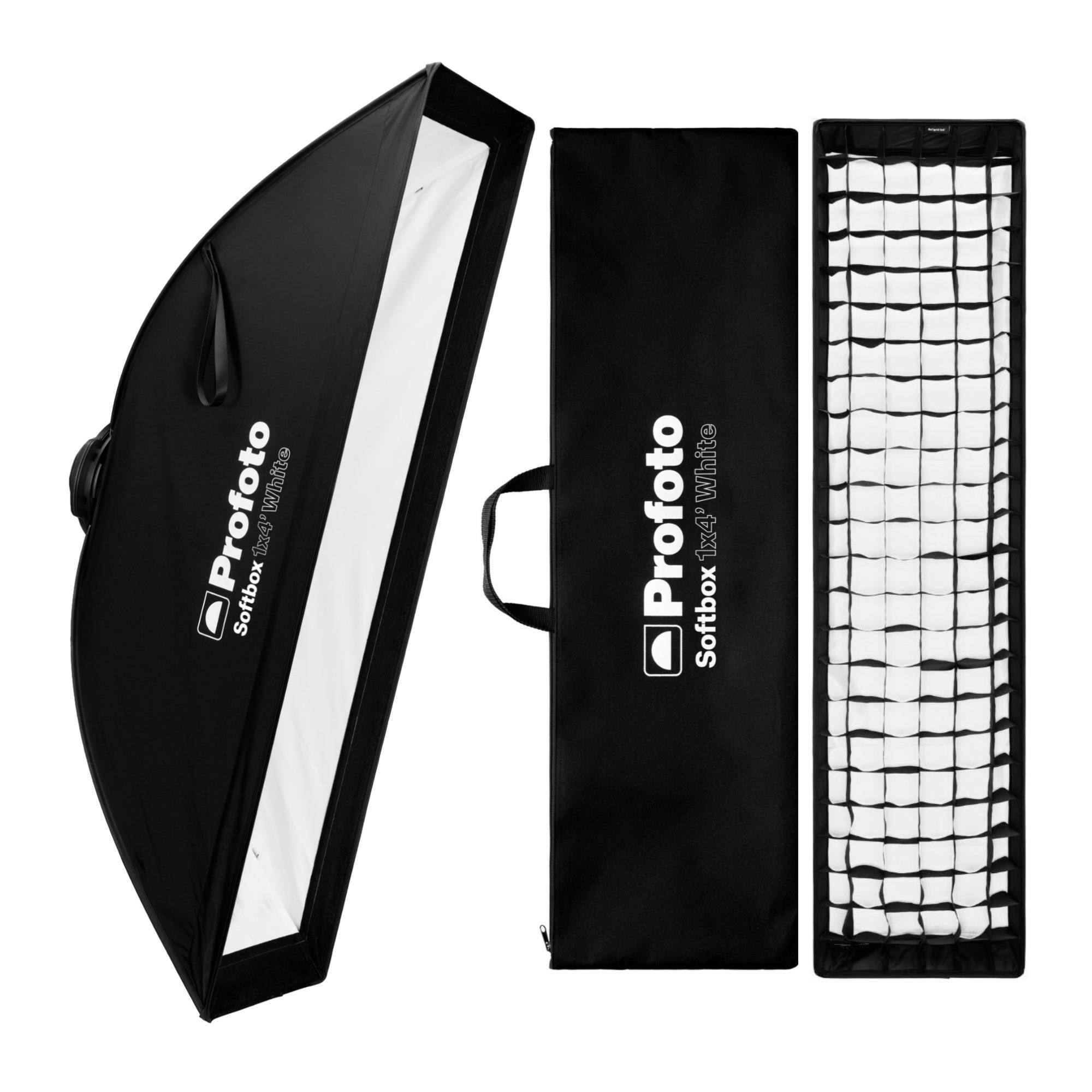 Profoto 1x4 Feet Rectangular White Interior Softbox Strip and Softgrid ...