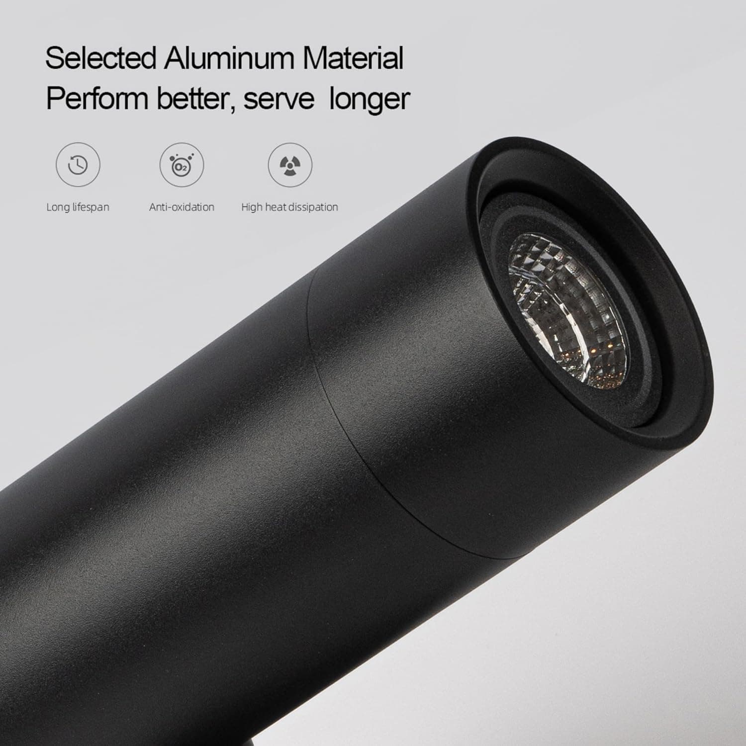 Selected Aluminum Material  
Perform better, serve longer  

- Long lifespan  
- Anti-oxidation  
- High heat dissipation