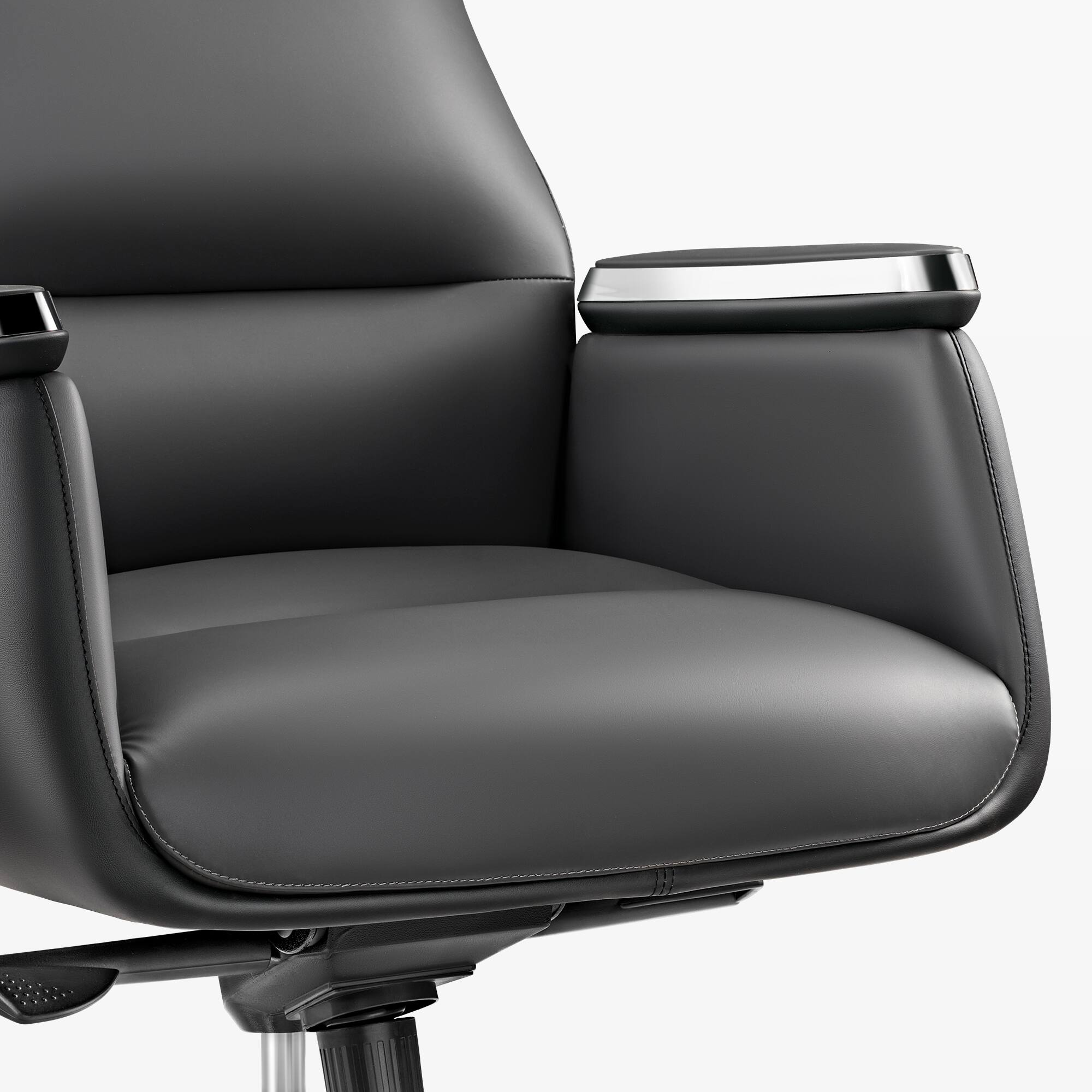 Alt View 2. Eureka Ergonomic - Silicone Leather Executive Ergonomic Office Chair - Grey.