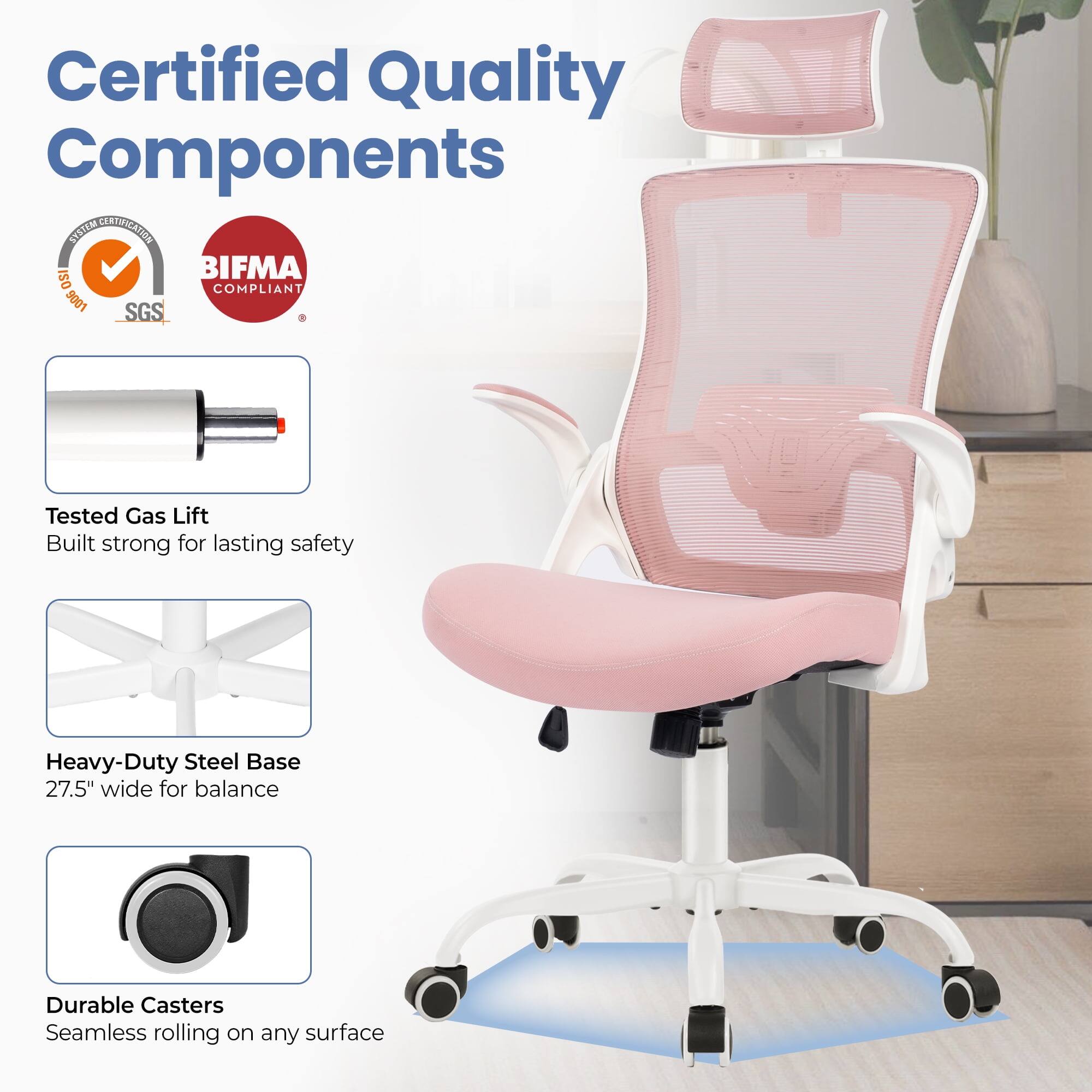 Certified Quality Components

- Tested Gas Lift
  - Built strong for lasting safety

- Heavy-Duty Steel Base
  - 27.5" wide for balance

- Durable Casters
  - Seamless rolling on any surface

BIFMA Compliant
ISO 9001
SGS