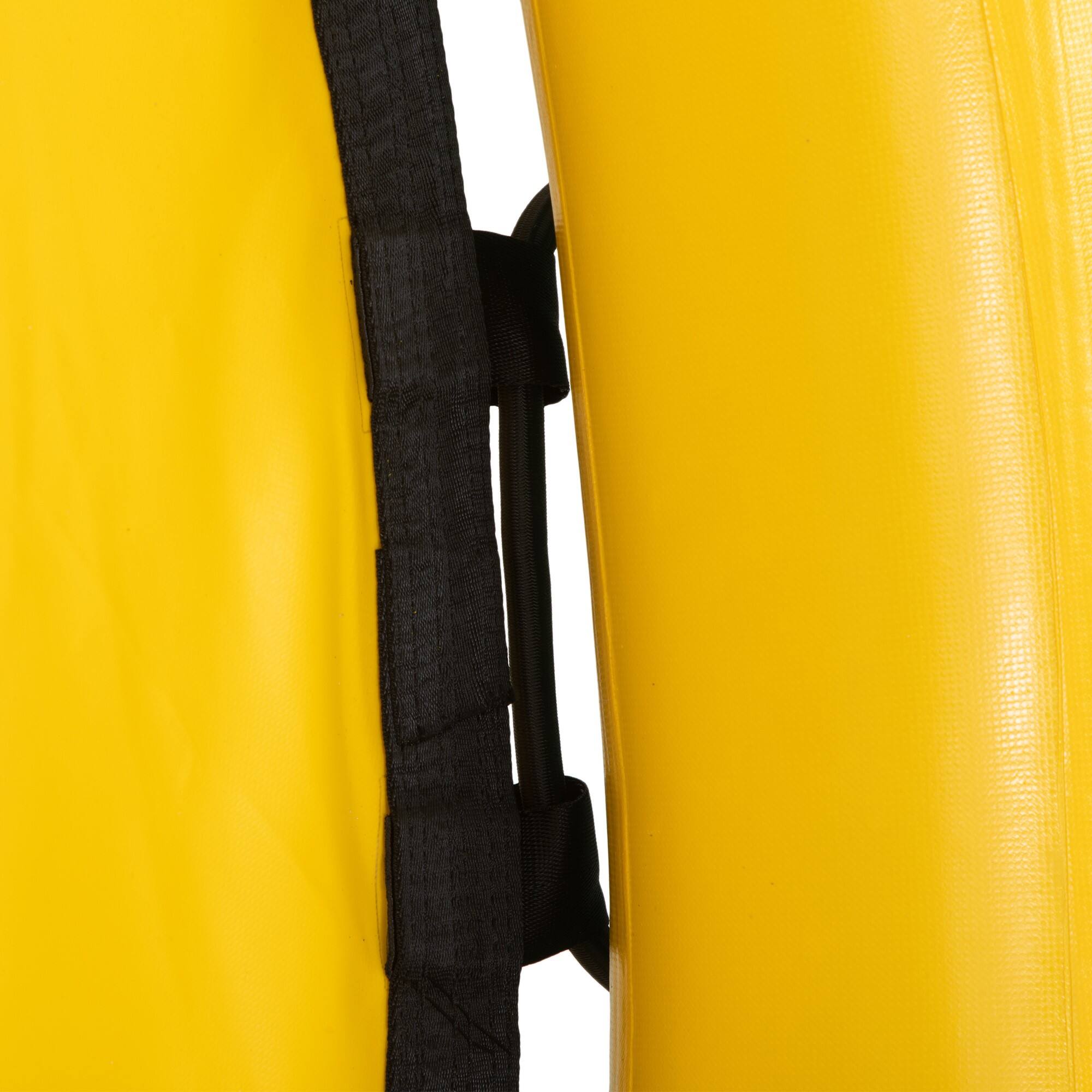 Alt View 8. Boyel Living - Mint Green/Yellow PVC 12FT Round Inflatable Water Hammock 772LBS Capacity - Yellow.