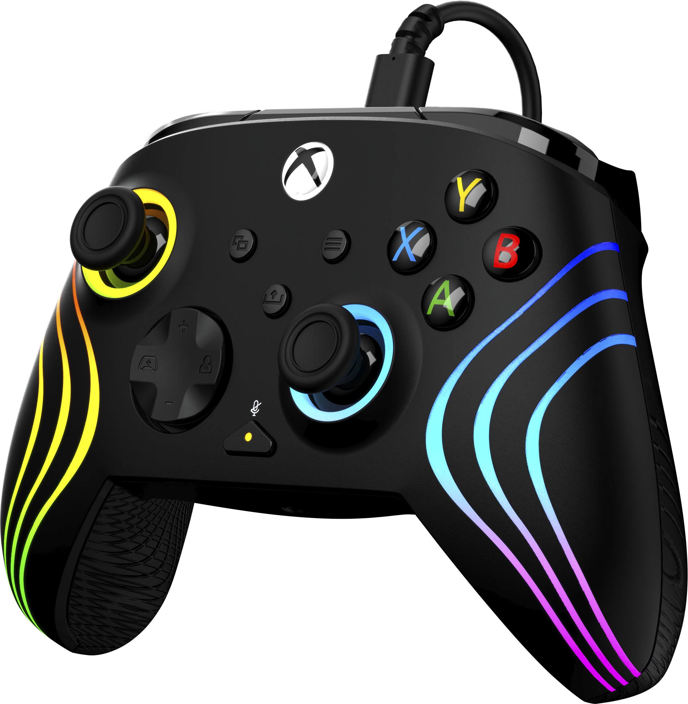 Alt View 6. Turtle Beach - Afterglow Wave Wired RGB Gaming Controller for Xbox Series X|S, Xbox One & Windows 10/11 PC - Black.