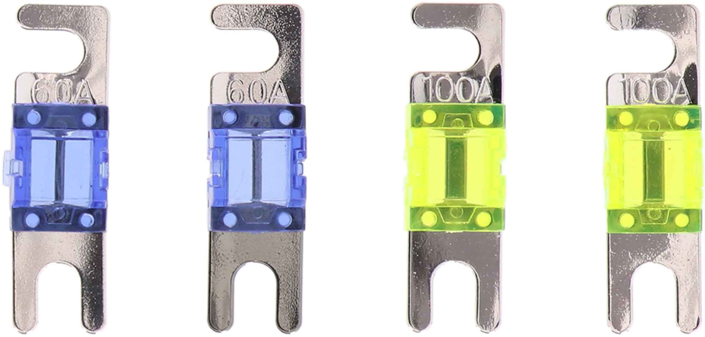 Metra - 60- and 100-amp AFS Fuse - (4-Pack) - Gray