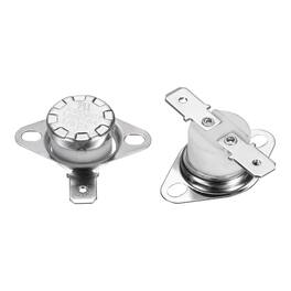 Unique Bargains - 2pcs KSD301 Thermostat 175°C/347°F 16A N.O. Snap Disc Switch for Microwaves/Oven/Coffee - Silver