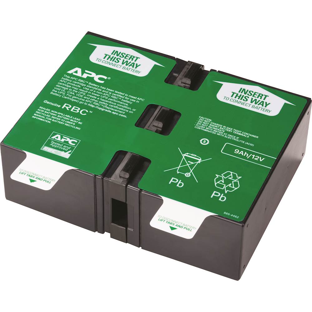 Rechargeable Lead Acid Replacement Battery Cartridge #124 for Select APC Back-Up Systems