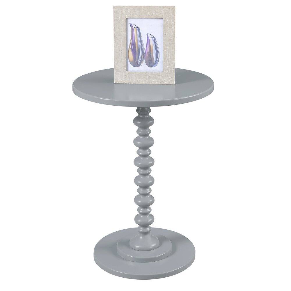 Angle. FurniFact - Spindle Coffee Table, Gray - Gray.