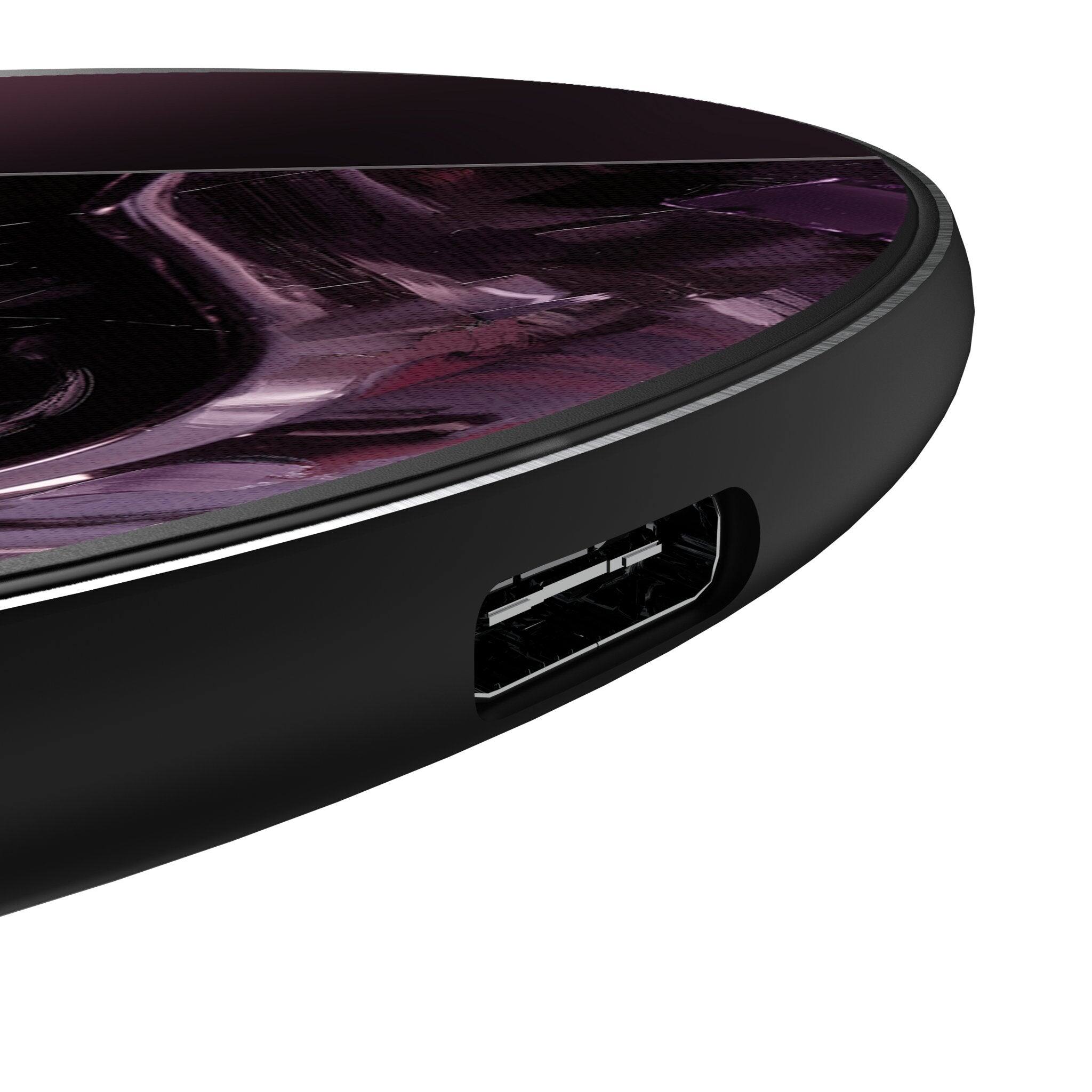 Left. Keyscaper - Star Wars: A New Hope Portrait 15-Watt Wireless Charger - Darth Vader.