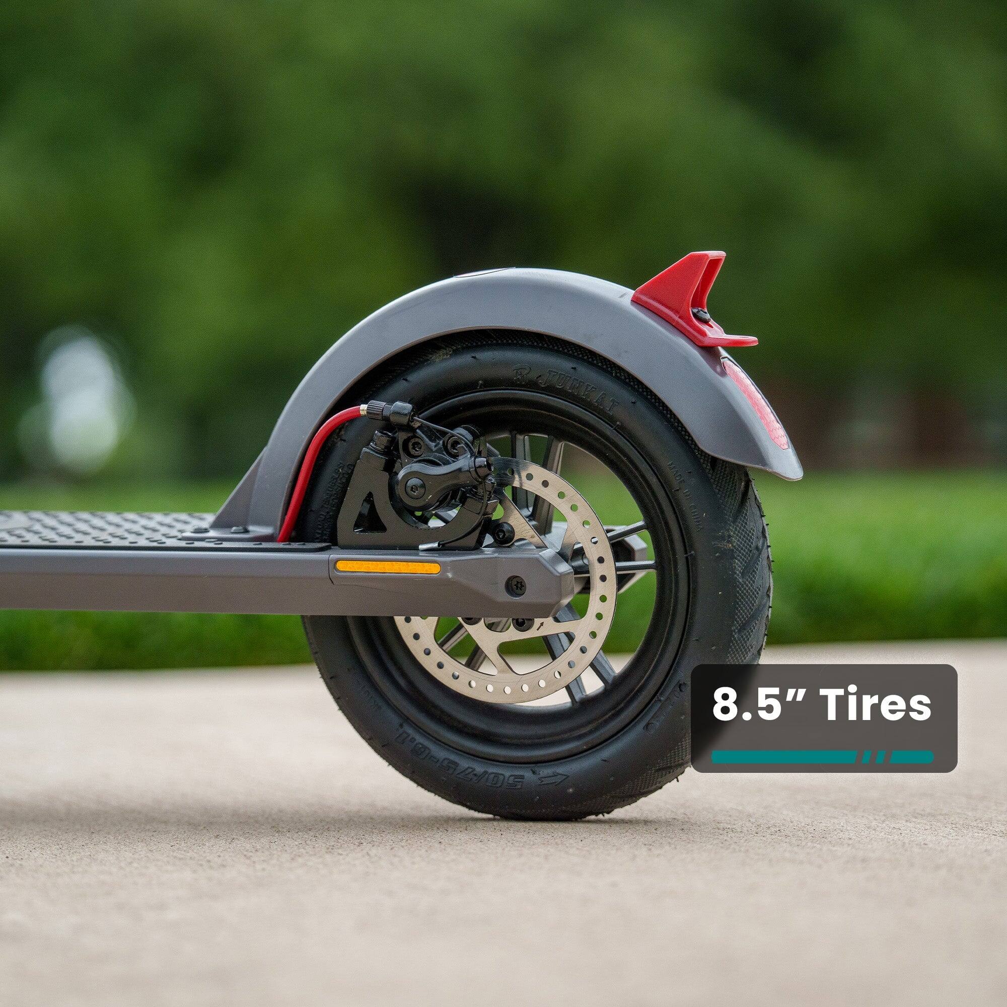 The text on the image reads "8.5" Tires."