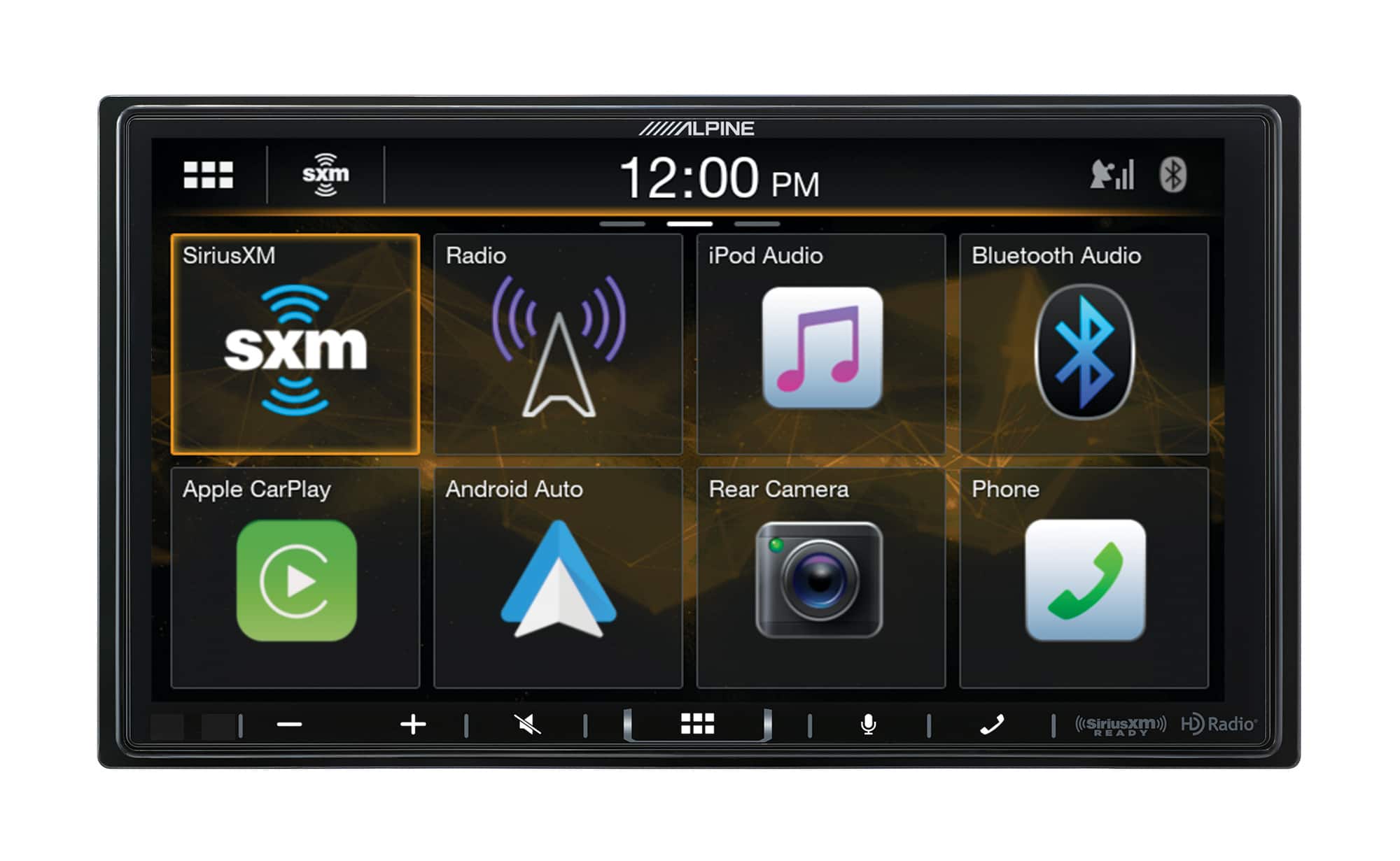 Alpine - 7” Android Auto and Apple CarPlay Bluetooth Digital Media Receiver - Black - Front_Zoom