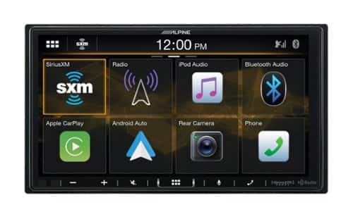 Alpine - 7” Android Auto and Apple CarPlay Bluetooth Digital Media Receiver - Black