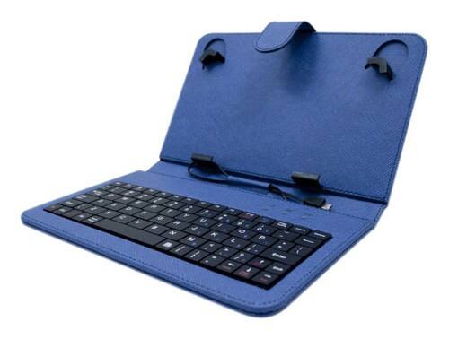 Front Standard. Digital2 - Keyboard Case for Most 7" Tablets - Blue.