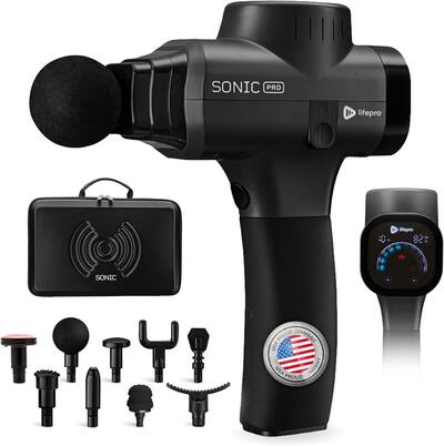 LifePro Sonic Pro Deep Tissue Massage Gun Handheld Muscle Massager for Full Body Recovery Black LP-SNCP-BLK - Best Buy LifePro Sonic Pro Deep Tissue Massage Gun Handheld Muscle Massager for Full Body Recovery Black LP-SNCP-BLK - Best Buy