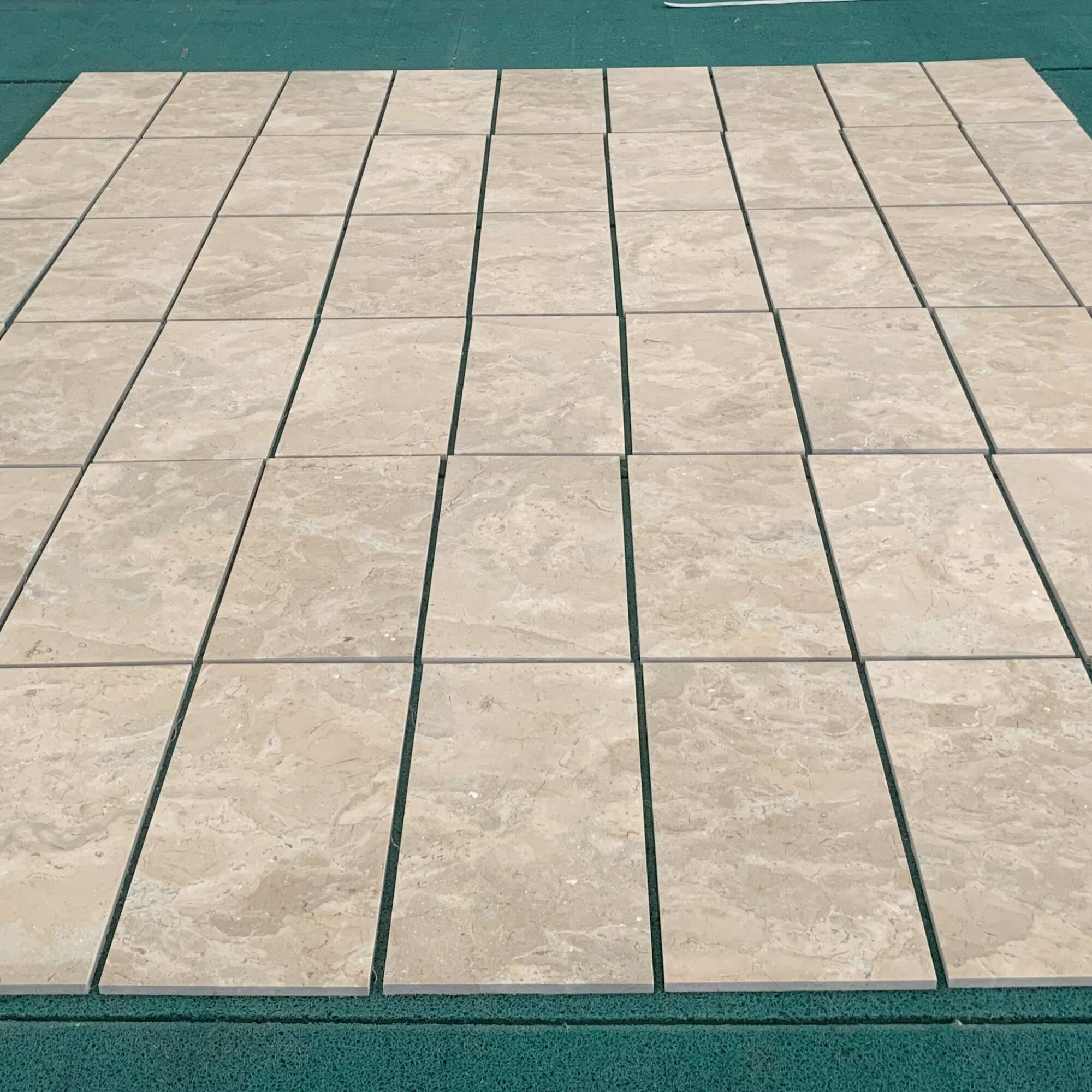 Alt View 5. GOODSILO - Premium Gold Yellow Beige Leather Finished Marble Tiles for Floor and Wall Natural Stone Elegant Decor - Beige+Gold.