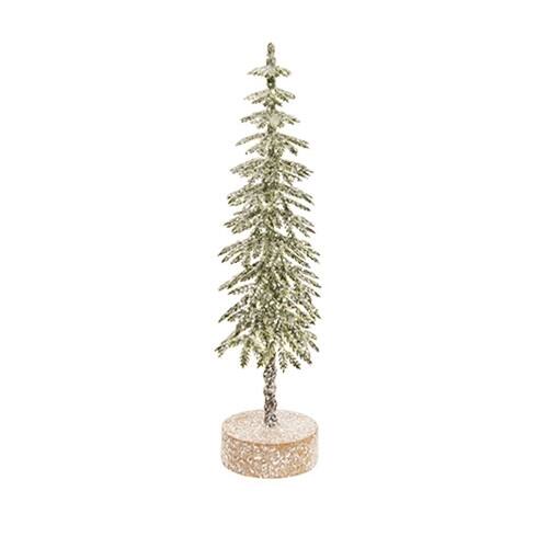 Front. BreeBe - Gleaming Shortleaf Pine Tabletop Tree - 7"H - Green.